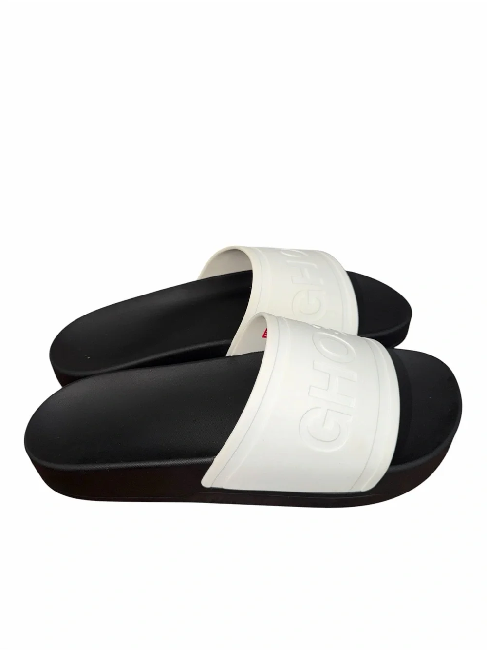 Ghost Golf Club Slides 1.0 Black White Logo Sandals Men’s 10 Women’s 11.5